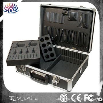 Kit de tatouage en aluminium Case Traveling Convention Sac à main, kit de tatouage Kit de kit de tatouage pour casque à tatouage en aluminium, Kit de tatouage en aluminium